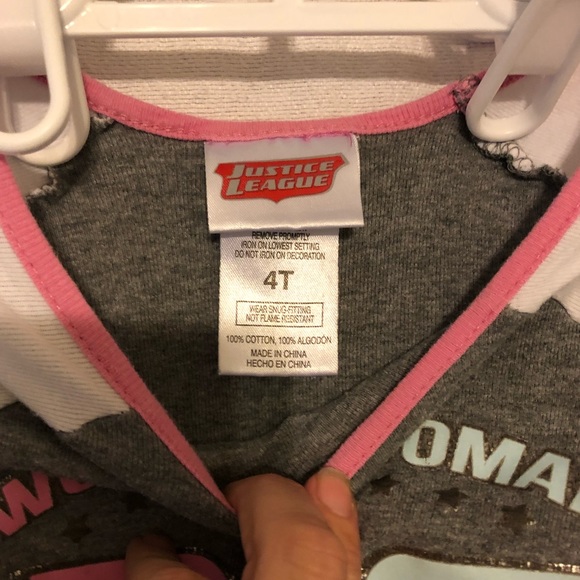 Little Girls Wonder Woman Tee - Picture 2 of 3